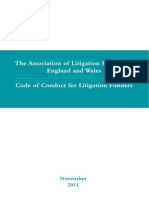 Code of Conduct For Litigation Funders November 20111