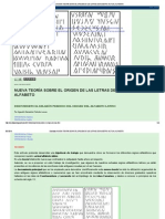 Sinsikava - Nueva Teoría Sobre El Origen de Las Letras de Nuestro Actual Alfabeto