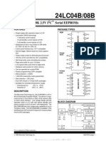 24Lc04B/08B: 4K/8K 2.5V I C Serial Eeproms