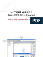 Drivetest Guideline Tems 10.0.3 Investigation: How To Using W995 For Signal Scanning