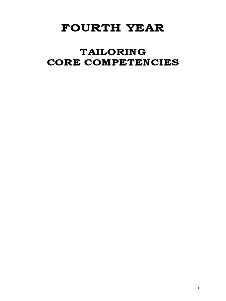 Dressmaking NC II Learning Module | PDF | Sewing | Seam (Sewing)