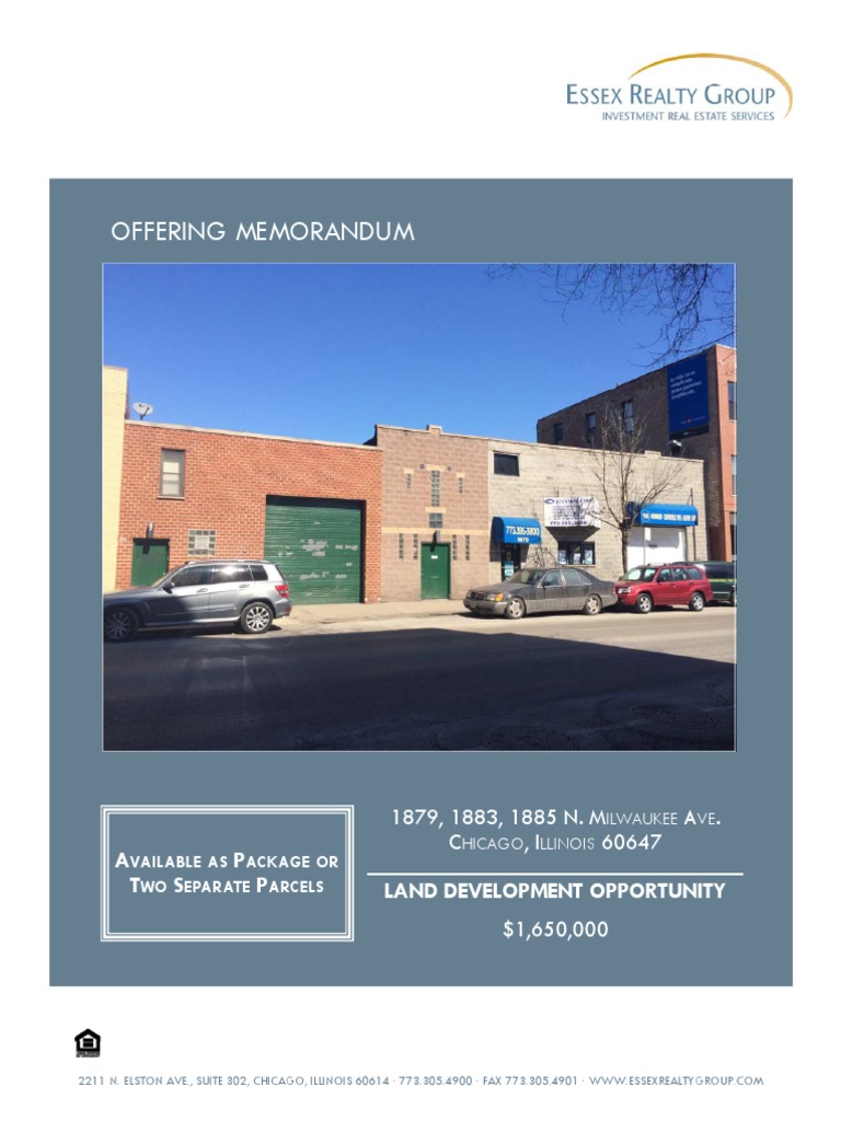 18791885 N. Milwaukee Ave Essex Realty Marketing Package PDF