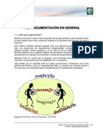Lectura 1 - La Argumentación