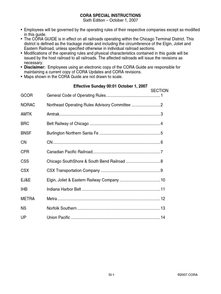 Cora Guide 07 | PDF | Transport Safety | Industrial Engineering
