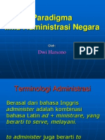 Paradigma Ilmu Administrasi Negara