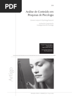 Análise de Conteúdo Em Pesquisas de Psicologia