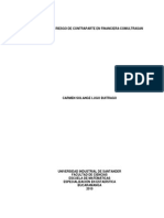 Análisis de Riesgo de Contraparte en Financiera Comultrasan
