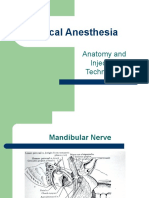 Local Anesthesia: Anatomy and Injection Techniques
