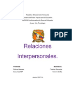 Relaciones Interpersonales Trabajo