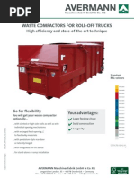 Waste Compactors For Roll-Off Trucks: High Efficiency and State-Of-The-Art Technique