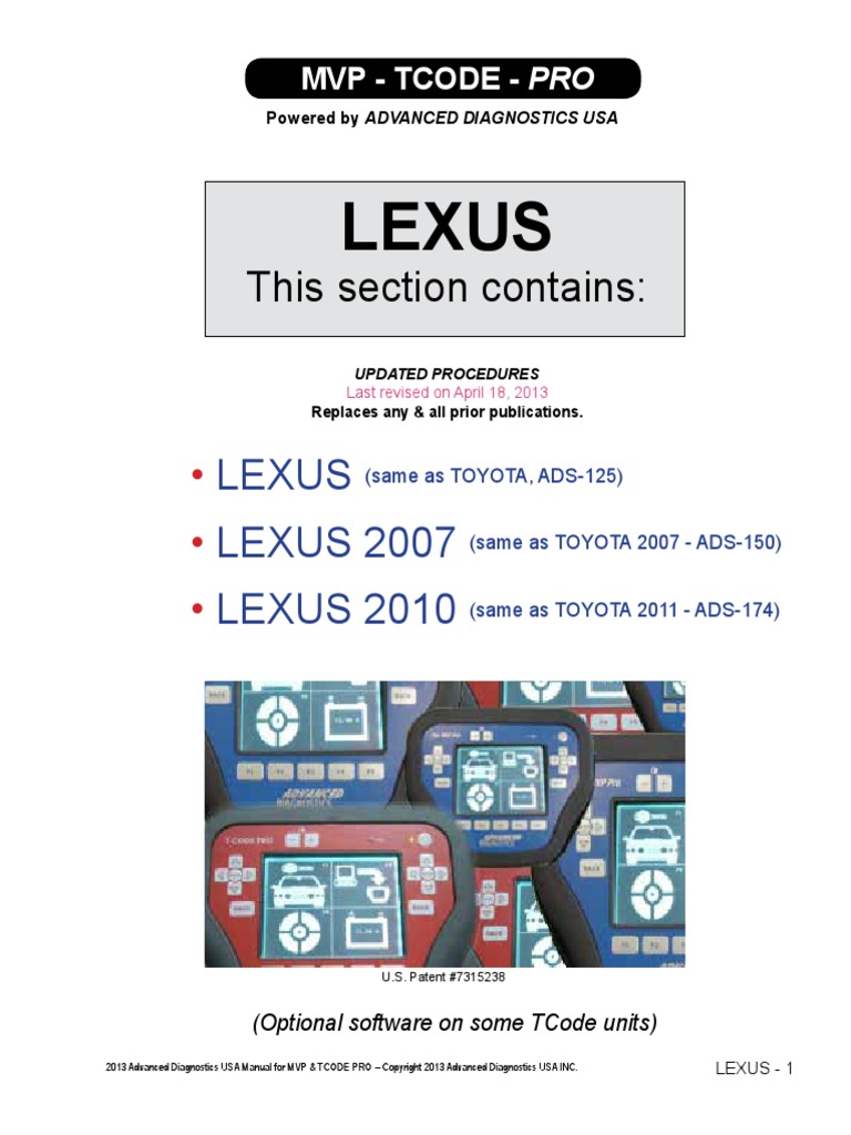 Updated LEXUS 13 For Web | PDF | Lexus | Sport Utility Vehicle
