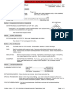 AMSOIL Material Safety Data Sheet: Nfpa & Hmis Rating