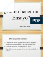 Elaboracion de Ensayos