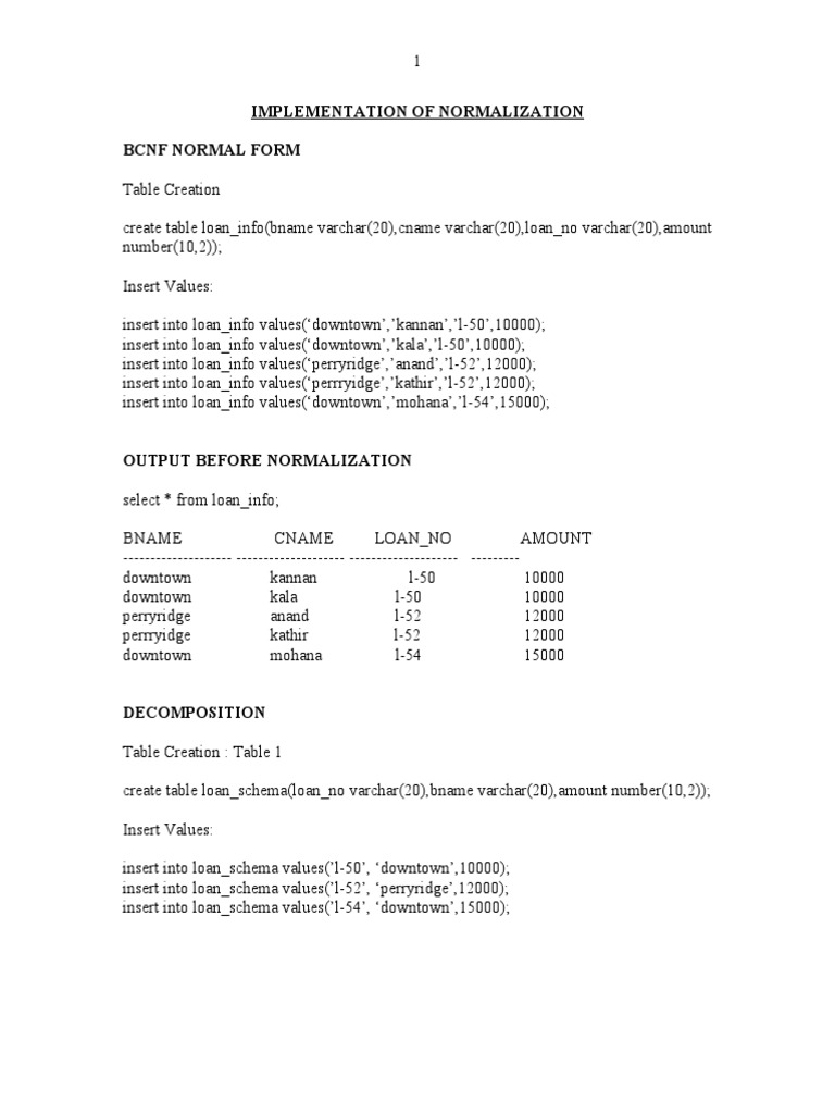Implementation of Normalization | PDF | Application Software | Software ...