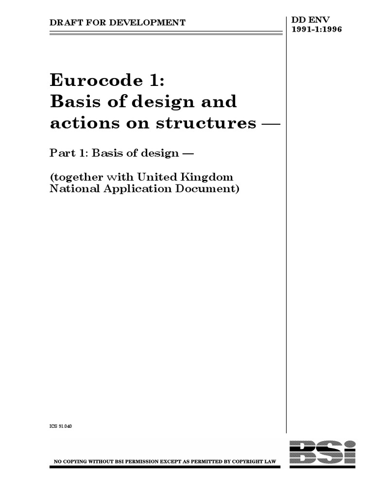 Eurocode 1 1 | PDF | Reliability Engineering | Civil Engineering