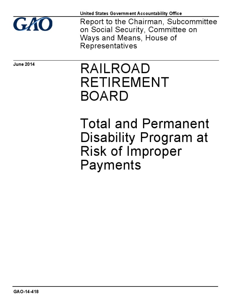 Gao Recommends Legislation Re Notice Of >> Gao Report On U S Railroad Retirement Board And Lirr Disability Gao Recommends Legislation Re Notice Of >> Gao Report On U S Railroad Retirement Board And Lirr Disability