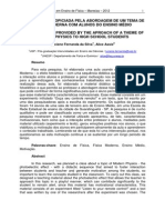 A Motivação Propiciada Pela Abordagem de Um Tema de Física Moderna Com Alunos Do Ensino Médio