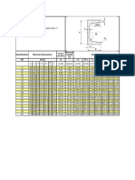 Identification Nominal Dimensions Cross-Section Nominal Weight 1m Static Data UE (MM) A - Ix WX Ix SX Iy Wy Iy