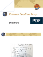 Pedoman Penulisan Resep