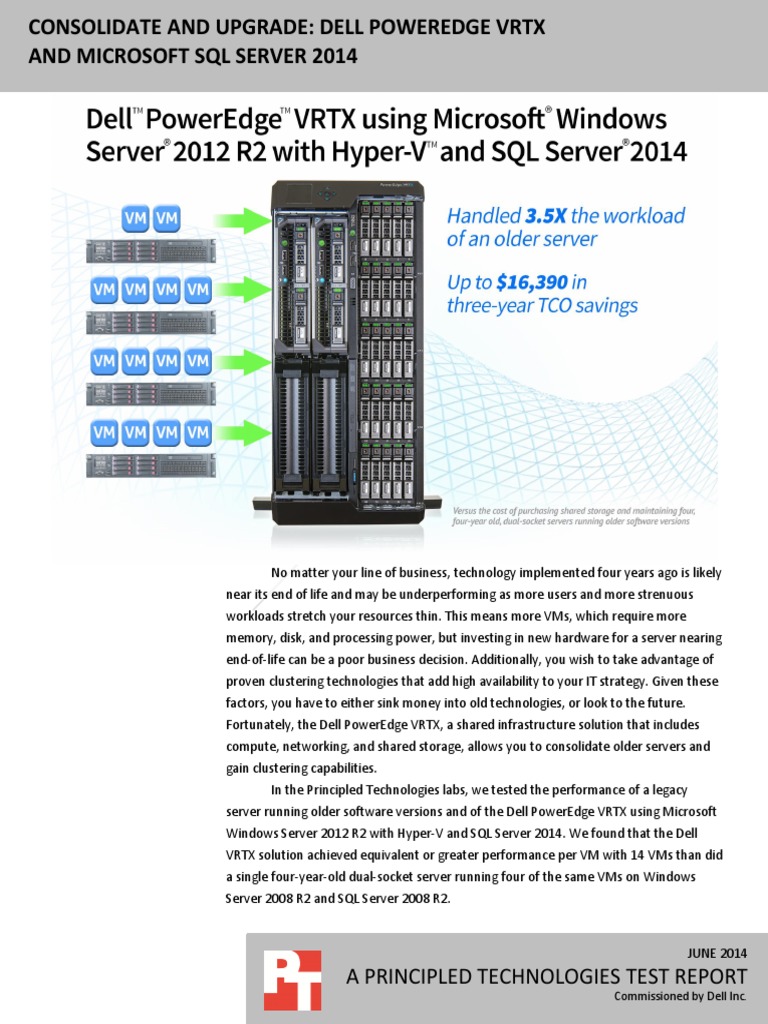 Consolidate and Upgrade: Dell PowerEdge VRTX and Microsoft SQL Server ...