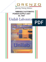 Unilab Laboratory: Programmable Automatic Power Supply Unit DL 1067
