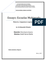 ENSAYO Escuelas Multigrado