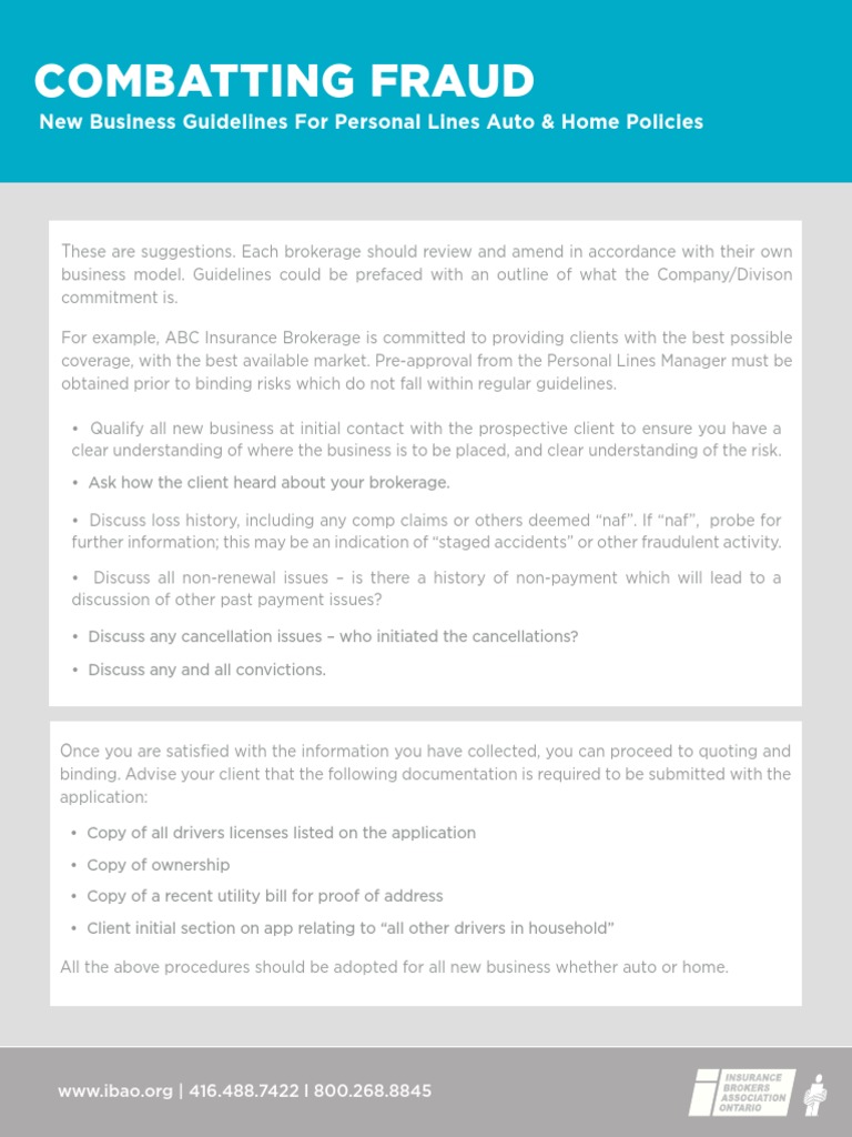 Fraud Prevention Guidelines for Brokerages | PDF | Business