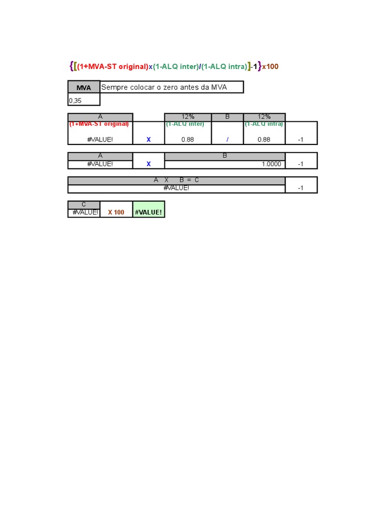 MVA Calculation Guidelines and Examples | PDF | Teaching Methods ...