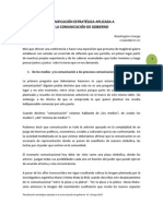 Uranga - Planificacion Estrategica Aplicada A La Comunicacion de Gobierno PDF