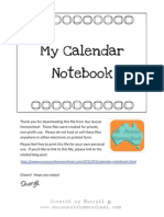 Calendar Notebook