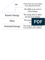 Potential and Kinetic Energy