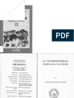 La Posmodernidad (Explicada a Los Niños) - Jean-Francois Lyotard