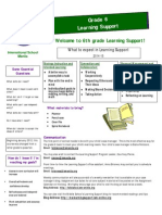 Welcome To 6th Grade Learning Support!