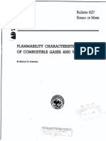 Flammability Characteristics of Combustible Gases and Vapor-Bulletin 627 Bureau of Mines