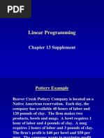 Linear Programming: Chapter 13 Supplement