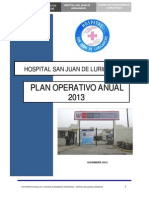 PLAN 13764 Plan Operativo Institucional 2013 2013