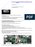 Cara Mengatasi Kode Error P10 Pada Canon MP287