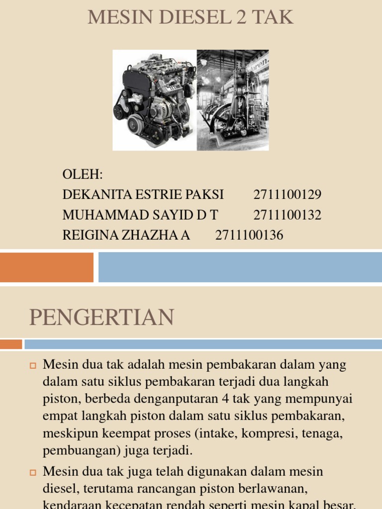 Mesin Diesel 2 Tak Ppt Mesin Diesel 2 Tak Ppt