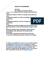 Bills of Exchange: Order Party Drawee Pay Sum Sight Bill Term Bill Payment Goods Services Converting Binding Contract