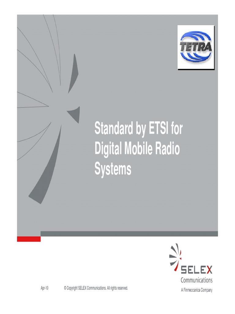 Tetra Introduction | PDF | Computer Network | Radio
