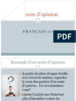 Théorie Texte D'opinion