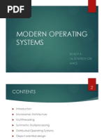 Characteristics of Modern Operating Systems