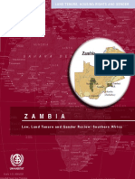 Law, Land Tenure and Gender Review: Southern Africa (Zambia)