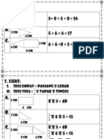 Contoh Pengiraan luas dan isipadu
