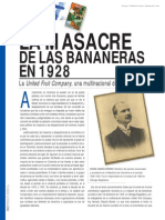 La Masacre de Las Bananeras de 1928 La United Fruit Company Una Multinacional de La Muerte PDF