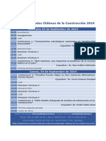 Programa Jornadas Chilenas de la Construcción