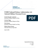 NDAA Military Personnel Issues, CRS