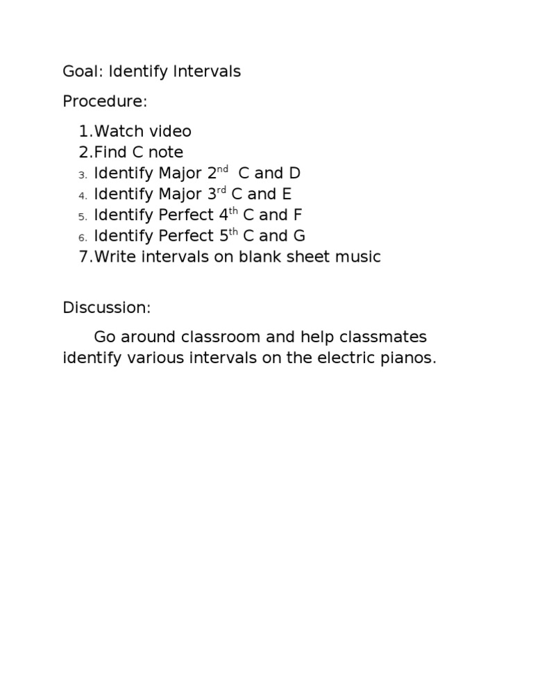 Intervals | PDF