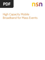 NSN High Capacity Mobile Broadband For Mass Events White Paper