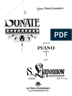S. Liapounow Piano Sonata Op.27 in Fa Minor